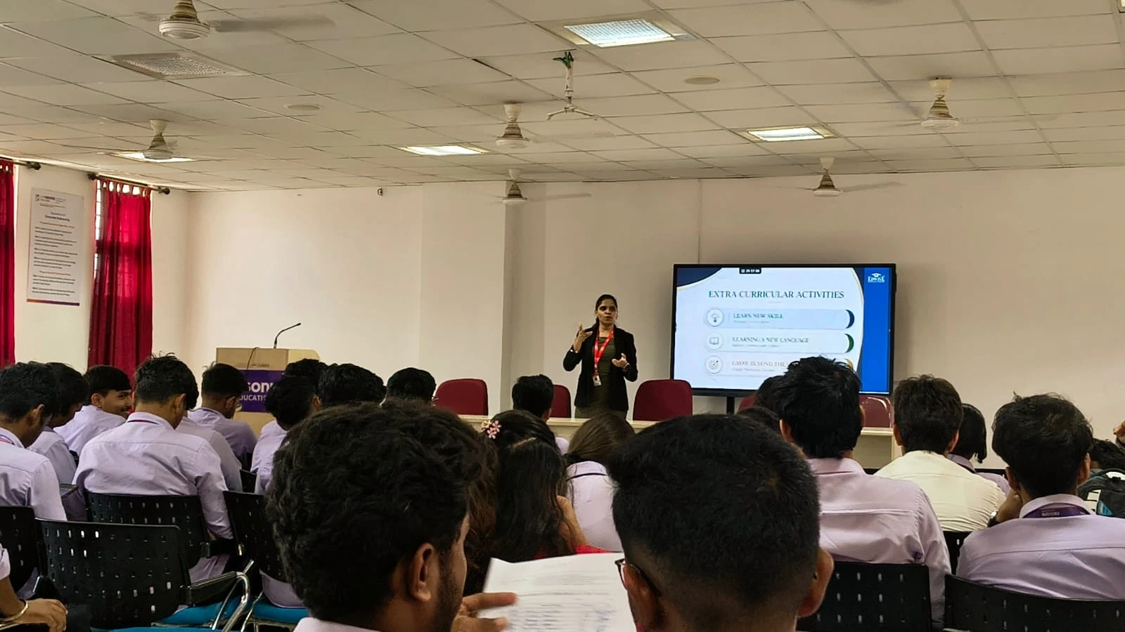 Session on Engineering Your Future - Keynote Speaker Ms. Priyancee Singh in E-322